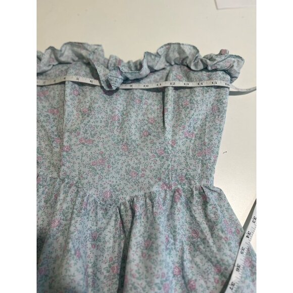 Vintage Gunne Sax Dress Jessica McClintock Ruffle Sleeveless 13 Retro Corset - Picture 6 of 8
